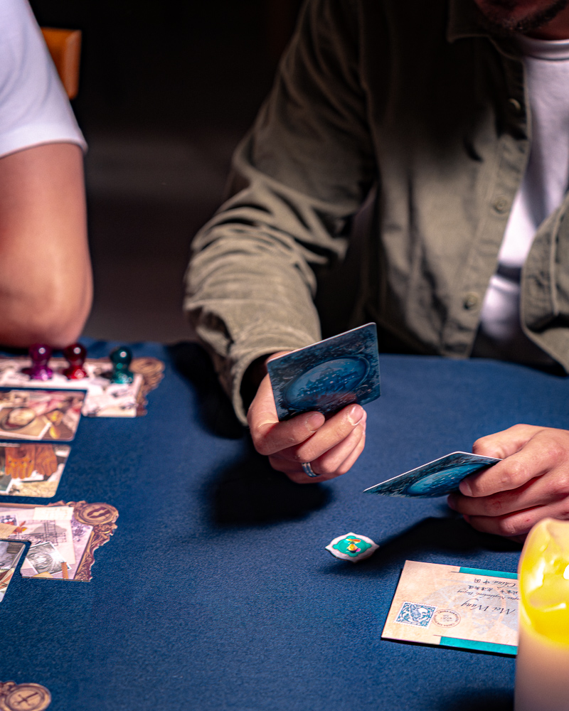 Plateau et pièces de Mysterium